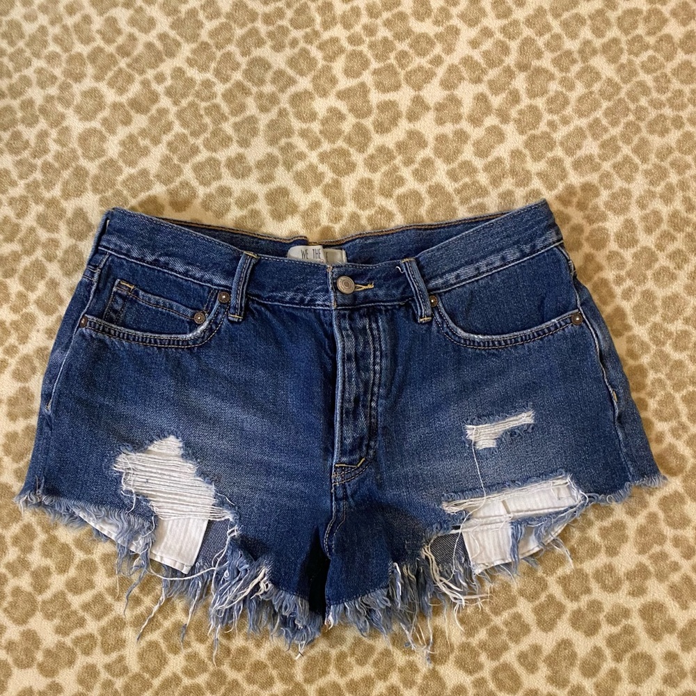 Free People denim shorts